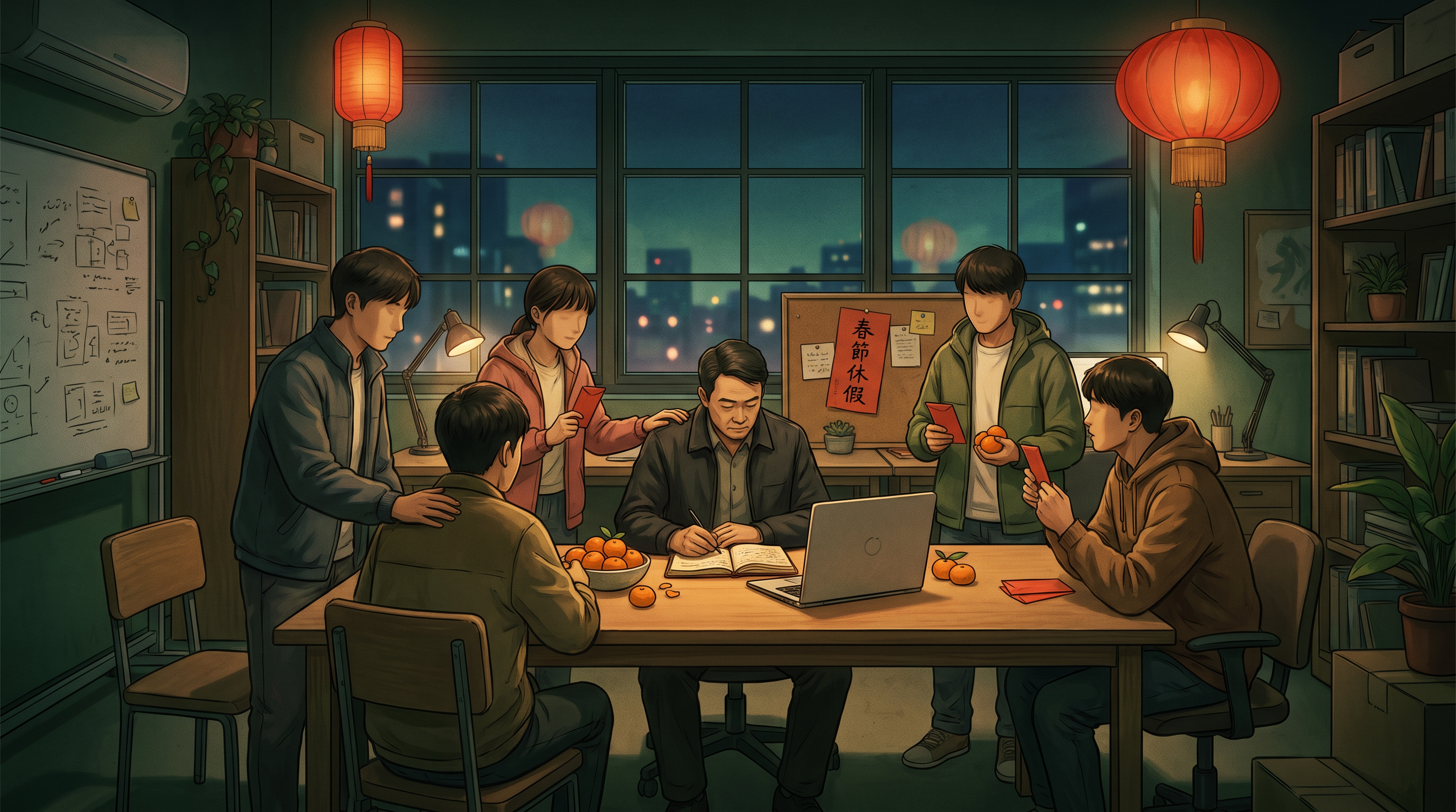 春节中的青禾团队：暖灯、红封与安静的创作准备