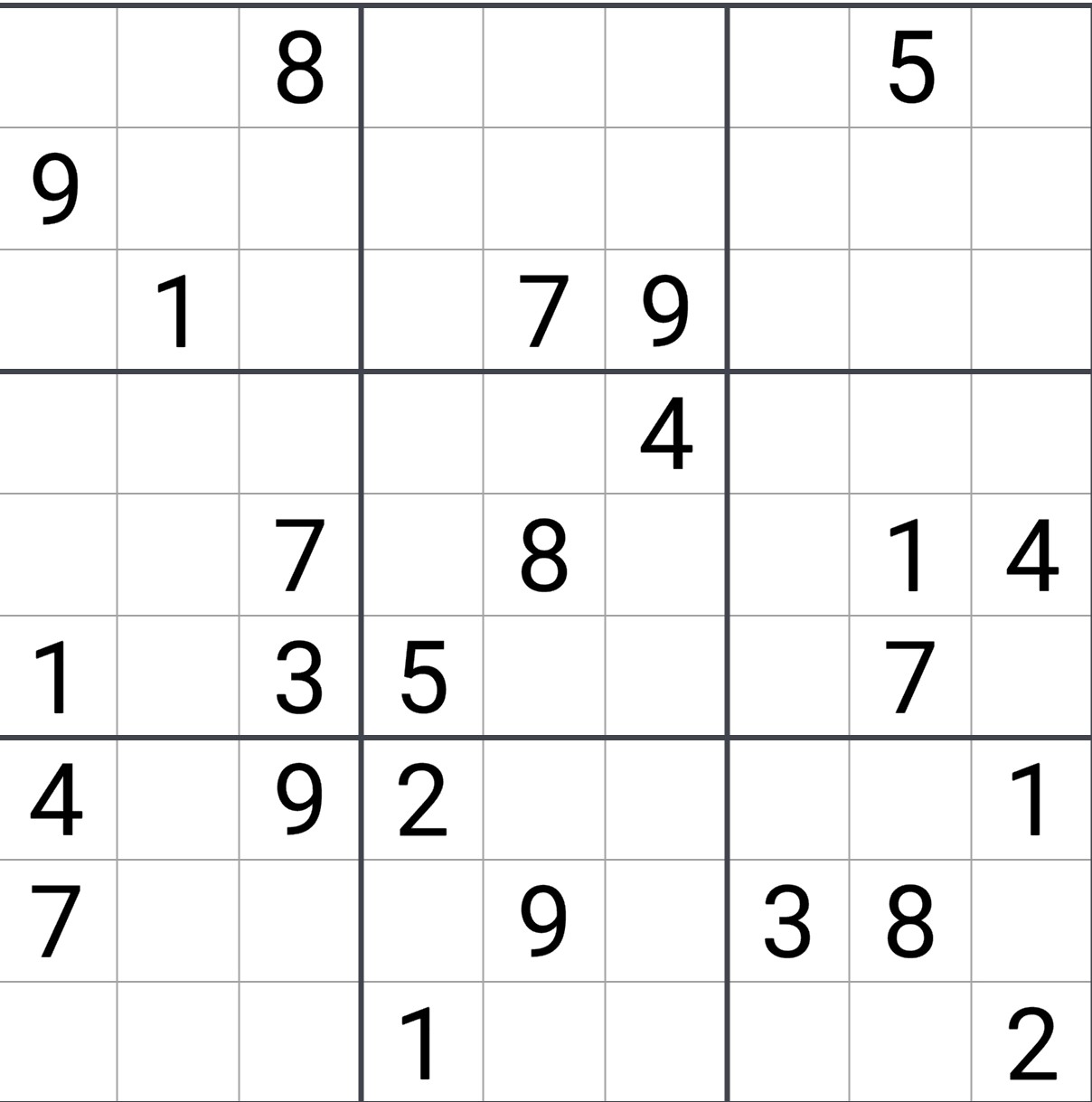 数独1题目