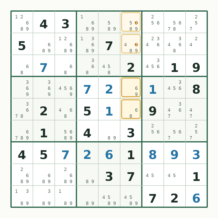 第 15 步数独棋盘图解