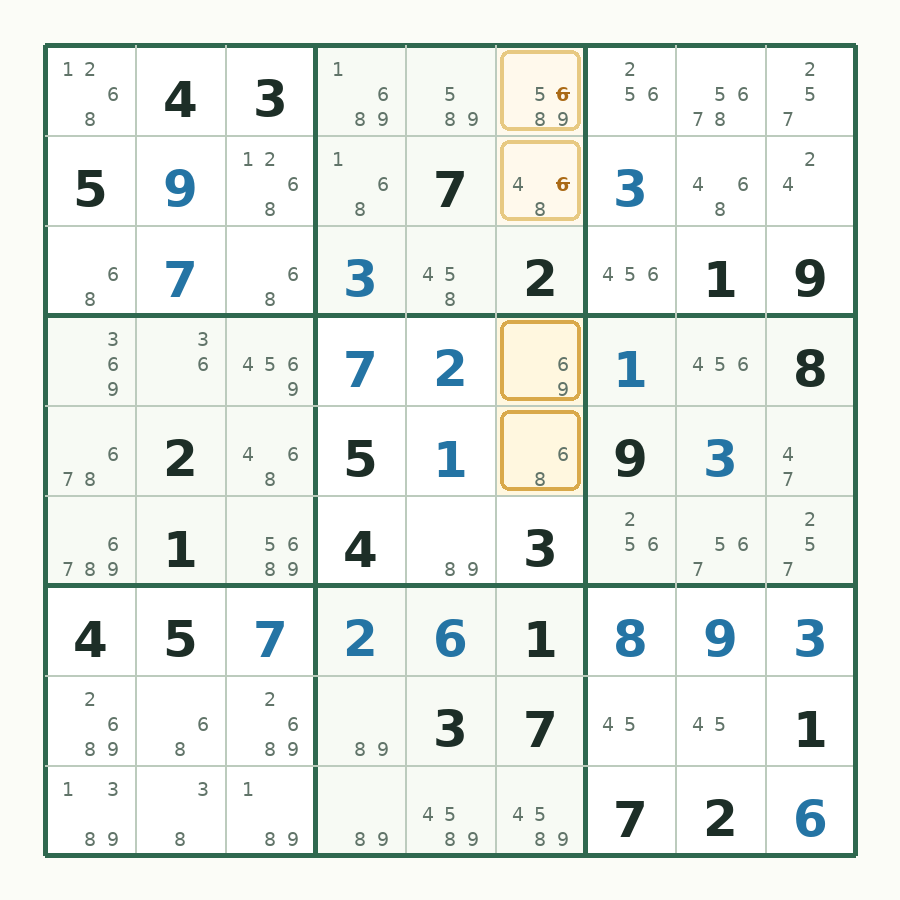 第 30 步数独棋盘图解