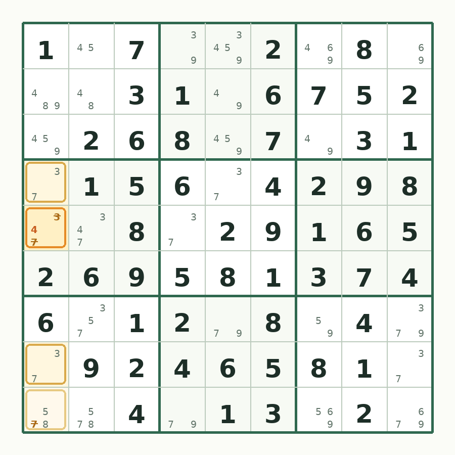 残局第 1 步棋盘图解