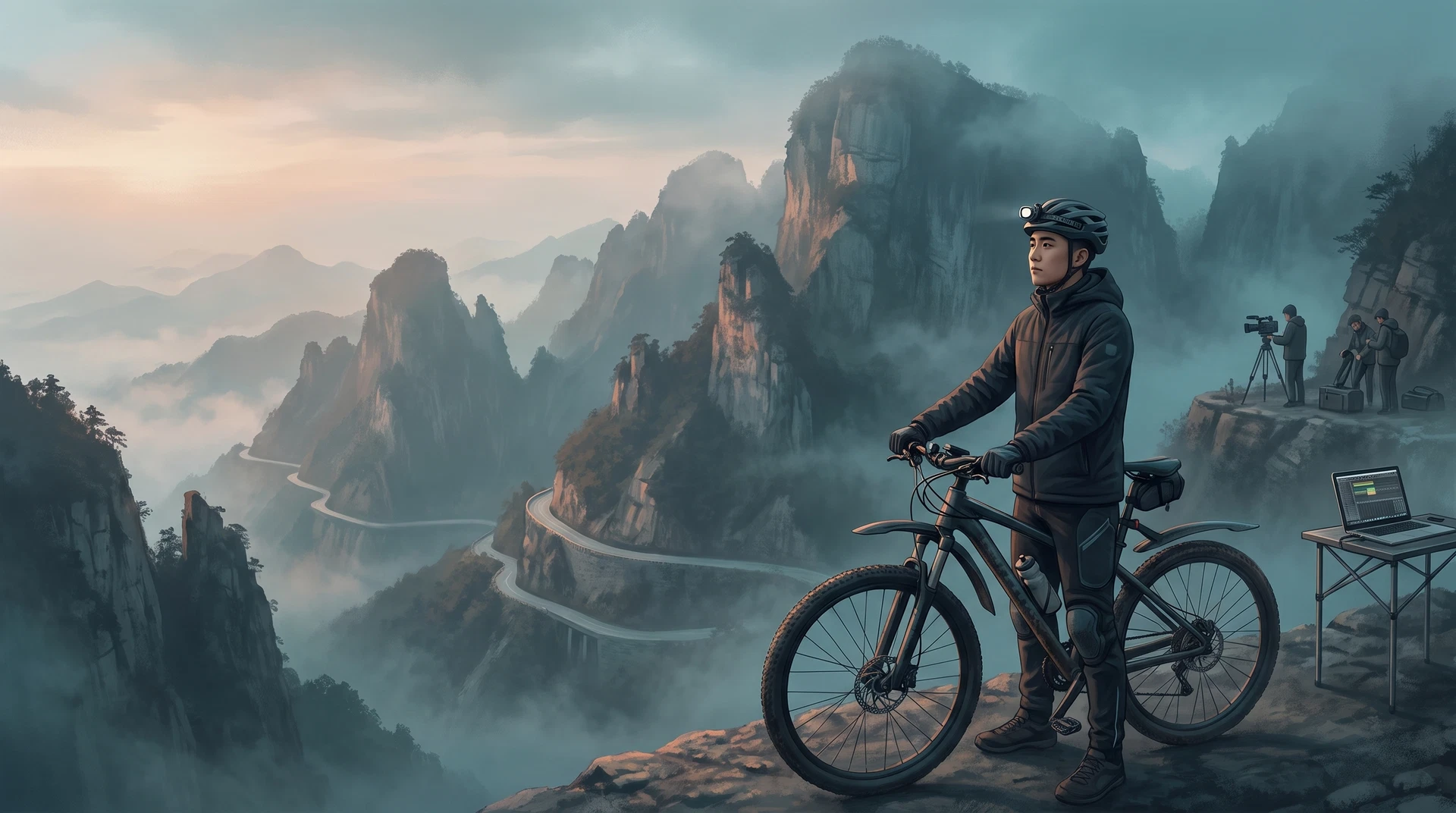 终焉骑士与天门山：完成后的山间影像创作场景